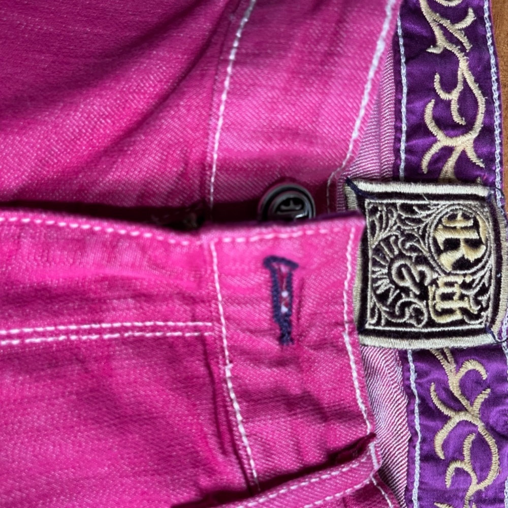 NWOT Rich & Skinny Pink Jeans - Picture 3 of 3